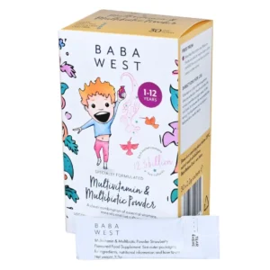 Baba West Children's Multivitamin & Multibiotic Berry Flavour Powder