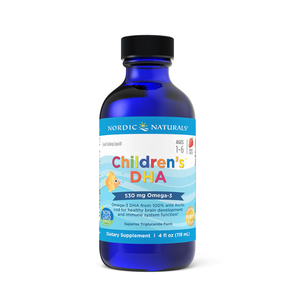 Nordic Naturals Children's DHA Liquid Strawberry Cod Liver Oil - 119ml