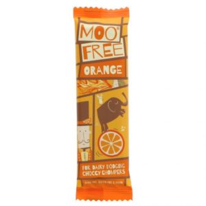 Moo Free Mini Dairy Free Organic Chocolate Bar - Cheeky Orange