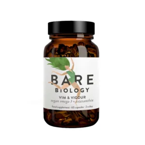 Bare Biology Vim & Vigour Vegan Omega-3 & Astaxanthin - 60 Capsules