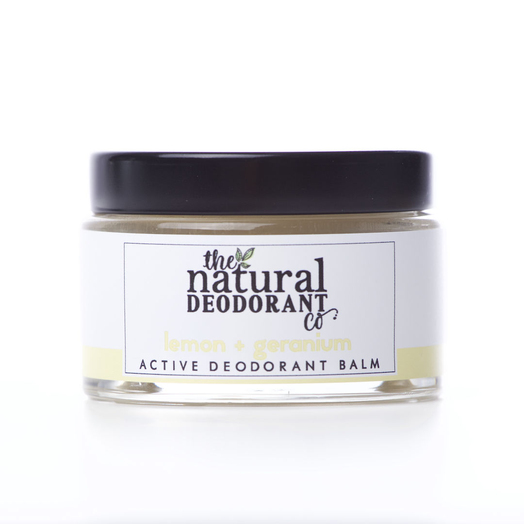 Natural Deodorant Co. ACTIVE Deodorant Balm - Lemon & Geranium