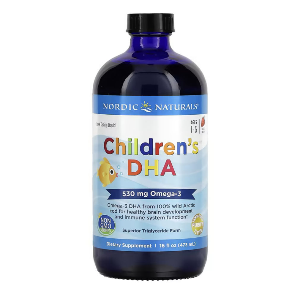 Nordic Naturals Children's DHA Liquid Strawberry Cod Liver Oil - 473ml