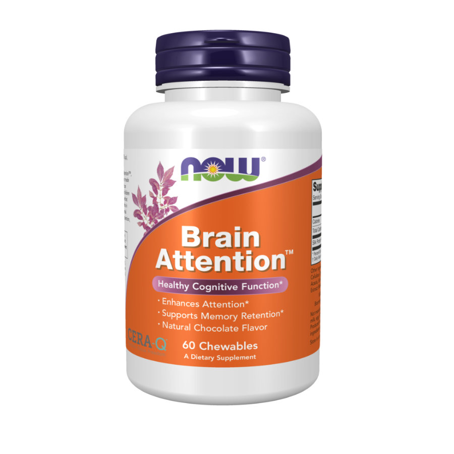 NOW Foods Brain Attention 60 Chewables