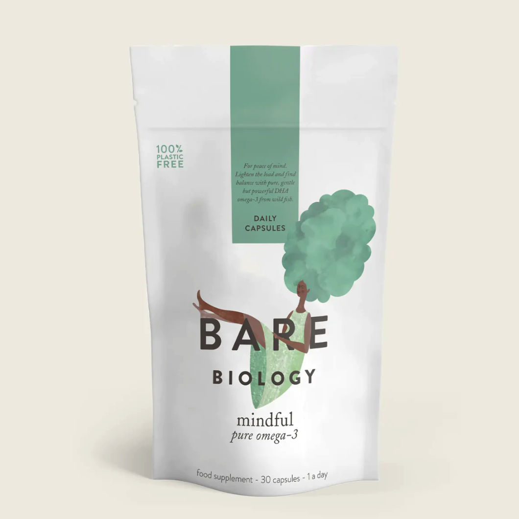 Bare Biology Mindful Pure DHA Omega-3 Capsules - 30 in Pouch