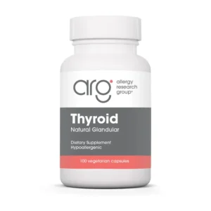 Allergy Research Group Thyroid Natural Glandular 100 Capsules