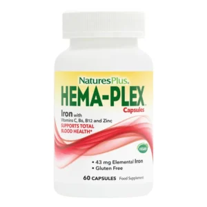 Nature's Plus HEMA-PLEX Iron 60 Capsules