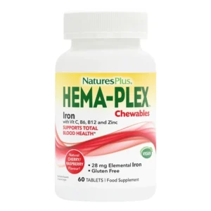 Nature's Plus HEMA-PLEX Iron 60 Chewables