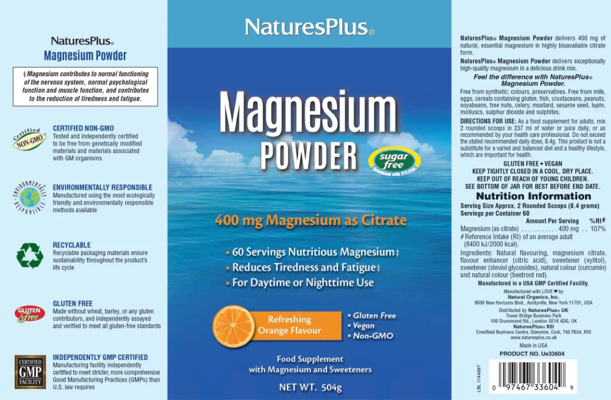 Nature's Plus Magnesium Powder - Image 4