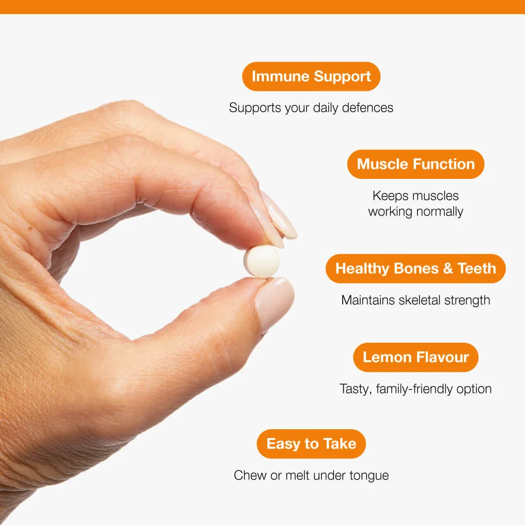 Metagenics Vitamin D3 Melts 120 Tablets Features