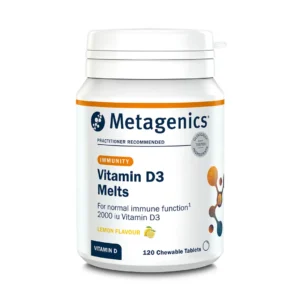 Metagenics Vitamin D3 Melts 120 Tablets Front