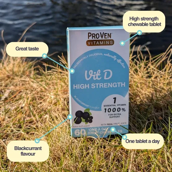 Pro-Ven High Strength Vit D Chewable Tablets benefits