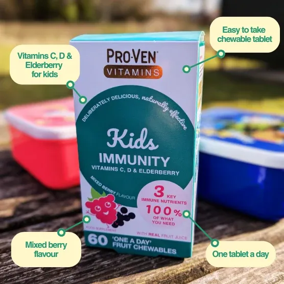Pro-Ven Kids Immunity with Vitamin C D amp Elderberry benefits1