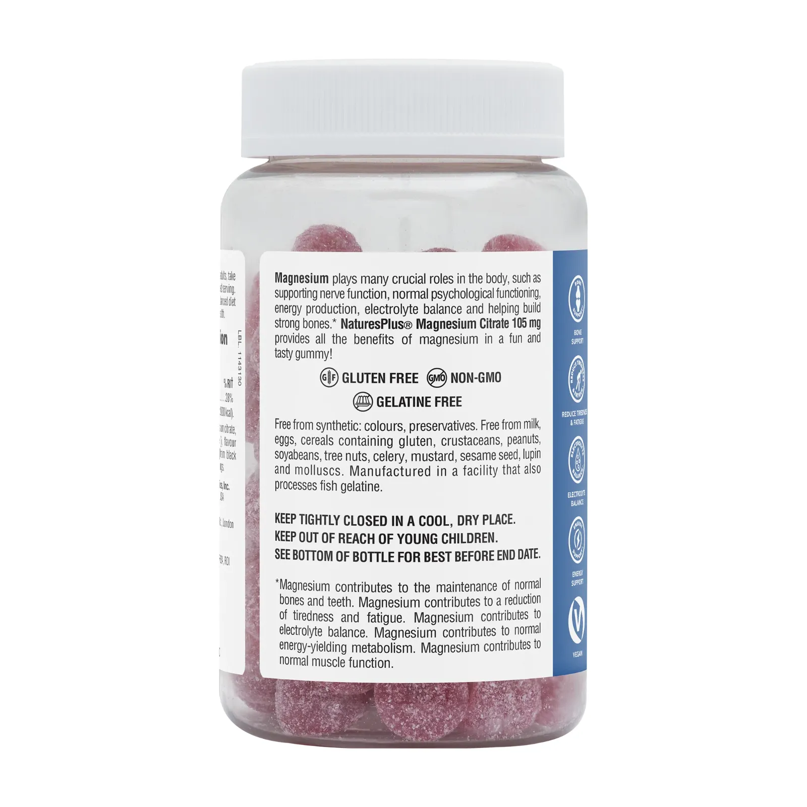 Nature s Plus Gummies Magnesium Citrate back